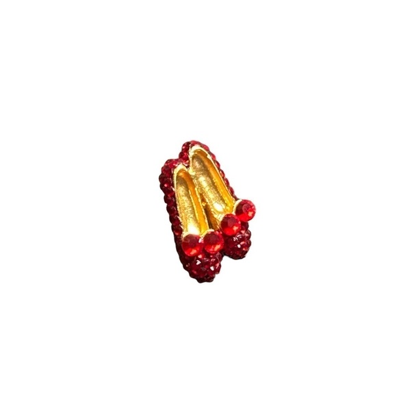 Vintage Ruby Red Slipper Pin - Picture 15 of 16